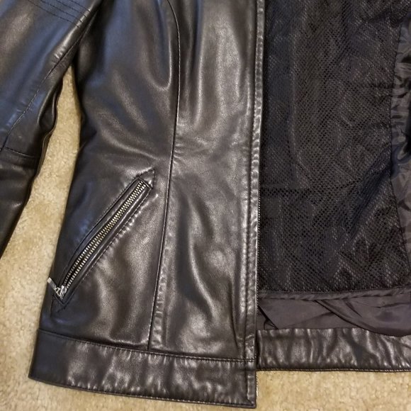 Black leather jacket size S - Picture 12 of 12